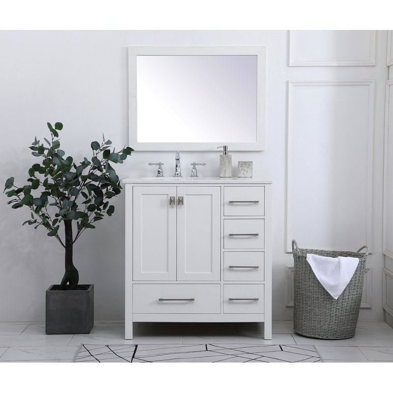 Andover Mills™ Broadview 32'' Single Bathroom Vanity with Engineered